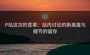 P站这次的变革：站内讨论的新高度与细节的留存