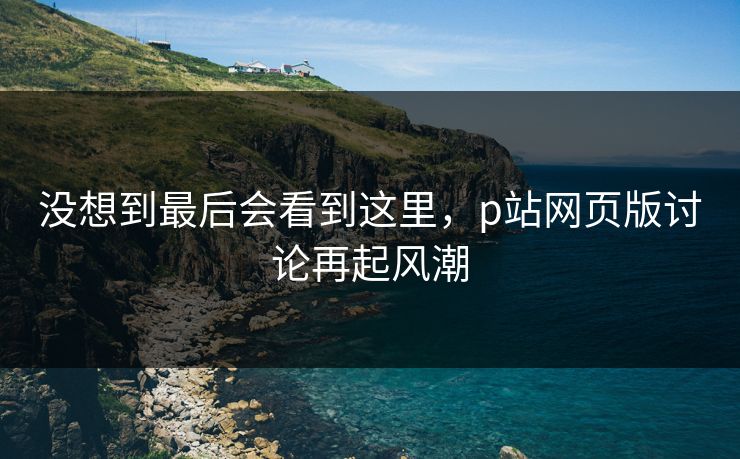 没想到最后会看到这里,p站网页版讨论再起风潮 没想到最后会看到这里,p站网页版讨论再起风潮